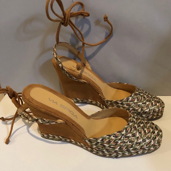 Via Spiga woven raffia sandals - Picture 1 of 5